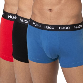 HUGO 3P Triplet Trunk Rød/Sort bomuld Large Herre