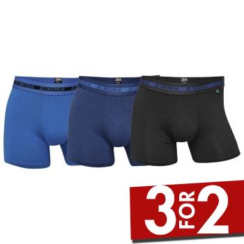 JBS 3P Bamboo Boxers Sort/Blå 3XL Herre