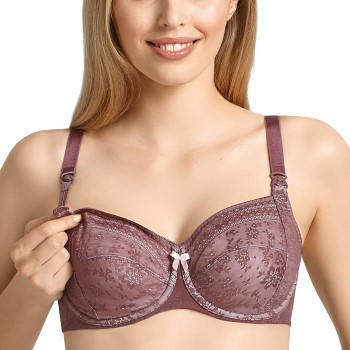 Anita Bh Fleur Underwire Nursing Bra Berry/Lilac polyamid C 80 Dame