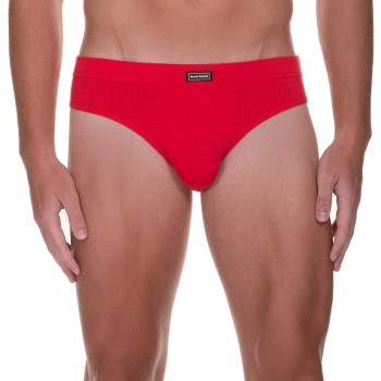 Bruno Banani Check Line 2.0 Sports Brief Rød polyamid Large Herre