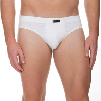 Bruno Banani Check Line 2.0 Sports Brief Hvid polyamid Small Herre