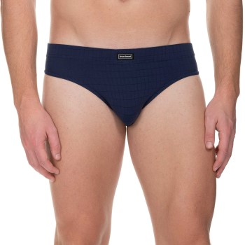 Bruno Banani Check Line 2.0 Sports Brief Marineblå polyamid Medium Herre