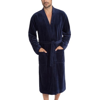 Calida After Shower Men Bathrobe Mørkblå bomuld Small Herre