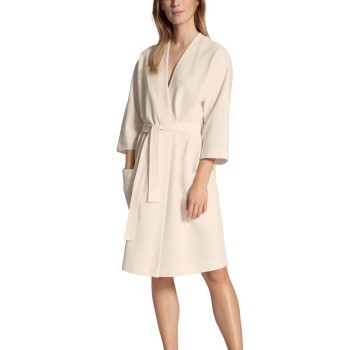 Calida Cosy Shower Bathrobe Creme bomuld Medium Dame