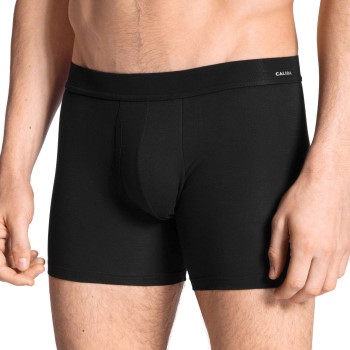 Calida Cotton Code Boxer Brief With Fly Sort bomuld X-Large Herre