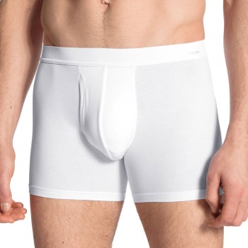 Calida Cotton Code Boxer Brief With Fly Hvid bomuld Medium Herre