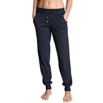 Se Calida Favourites Dreams Pants With Cuff Mørkblå bomuld X-Small Dame ved Timarco