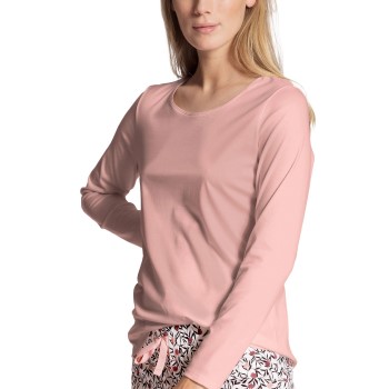 Calida Favourites Dreams Shirt Long Sleeve Rosa bomuld Large Dame