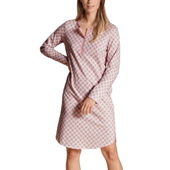 Calida Lovely Nights Nightdress Rosa Mønster  bomuld Medium Dame