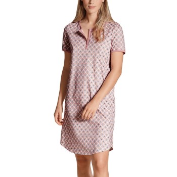 Se Calida Lovely Nights Sleepshirt Rosa Mønster  bomuld Medium Dame ved Timarco