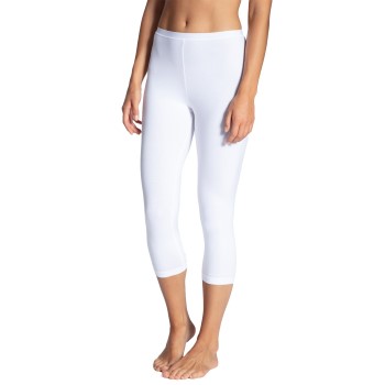 Se Calida Natural Comfort Capri Leggings Hvid bomuld Small Dame ved Timarco