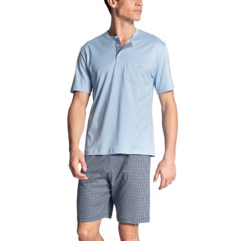 Se Calida Relax Choice Short Pyjamas Lyseblå bomuld Large Herre ved Timarco