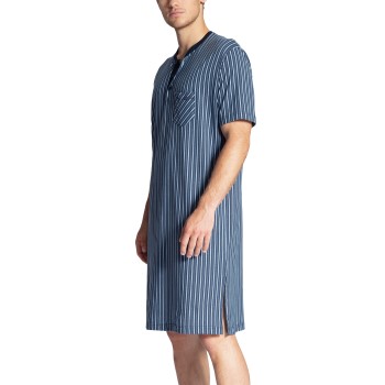 Se Calida Relax Imprint Nightshirt Blå bomuld Medium Herre ved Timarco