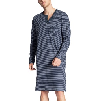 Se Calida Relax Streamline Nightshirt Blå bomuld Large Herre ved Timarco