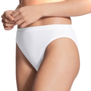 Calida Trusser Slip/Hosen Minislip White Hvid bomuld Small Dame