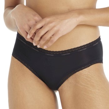 Calvin Klein Trusser Bottoms Up Refresh Hipster Sort polyamid Large Dame