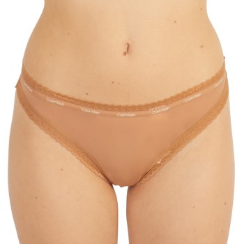 Calvin Klein Trusser Bottoms Up Refresh Thong Lysbrun  polyamid Large Dame