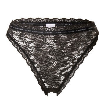 Se Calvin Klein Trusser CK One Lace Brazilian High Waist Sort nylon X-Small Dame ved Timarco