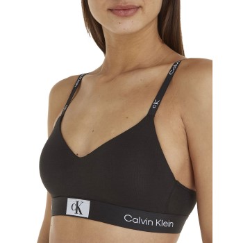 Calvin Klein Bh CK96 String Bralette Sort bomuld Medium Dame