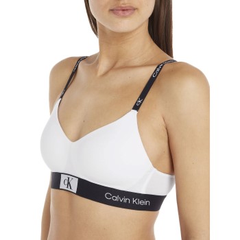 Calvin Klein Bh CK96 String Bralette Hvid bomuld Large Dame