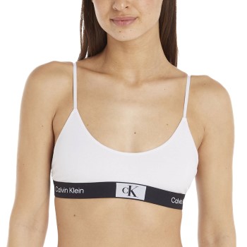 Calvin Klein Bh CK96 Unlined Bralette Hvid bomuld X-Large Dame