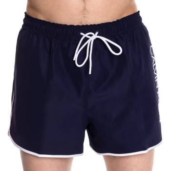 Calvin Klein Badebukser Core Solid Recycled Short Swim Shorts Marineblå polyester Small Herre