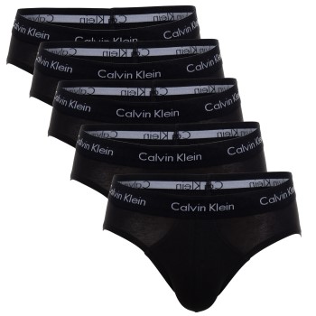 Calvin Klein 5P Cotton Stretch Brief Sort bomuld Medium Herre