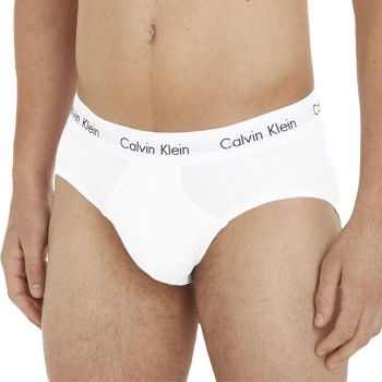 Calvin Klein 3P Cotton Stretch Hip Brief Hvid bomuld X-Large Herre