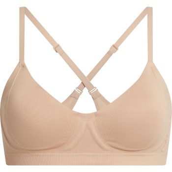 Calvin Klein Bh Fusion Flex Light Lined Bralette Beige polyamid Large Dame