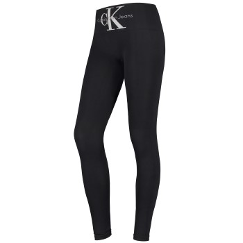 Se Calvin Klein Legwear Calvin Klein Legging High-Waist Logo Sort polyamid Large Dame ved Timarco