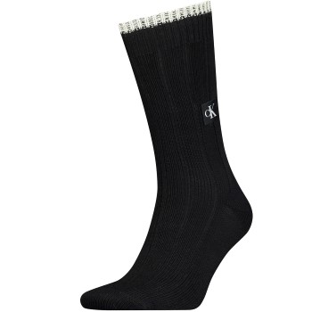 Calvin Klein Legwear Calvin Klein Strømper Men Icon Patch Sock Sort One Size Herre