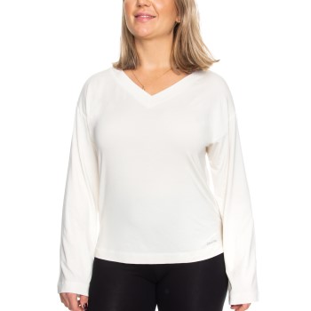 Se Calvin Klein Modal Coord LS Top Benhvid modal Medium Dame ved Timarco