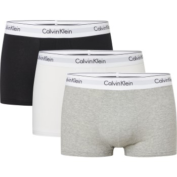 Calvin Klein 3P Modern Cotton Stretch Trunk Hvid/Grå bomuld X-Large Herre