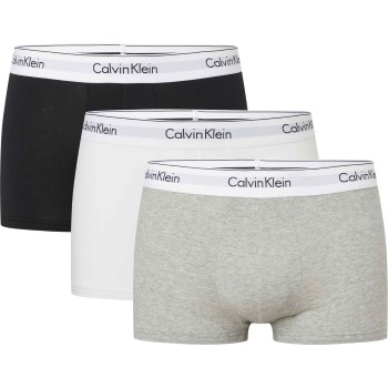 Calvin Klein 3P Plus Size Stretch Trunk Flerfarvet bomuld 4XL Herre