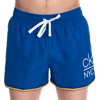 Calvin Klein Badebukser Pride Short Runner Swim Shorts Blå polyester Large Herre