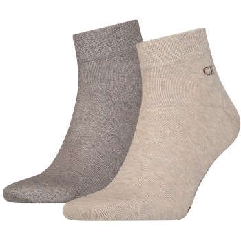 Calvin Klein Legwear Calvin Klein Strømper 2P Quarter Socks Brun Str 39/42 Herre