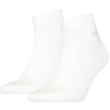 Calvin Klein Legwear Calvin Klein Strømper 2P Quarter Socks Hvid Str 43/46 Herre