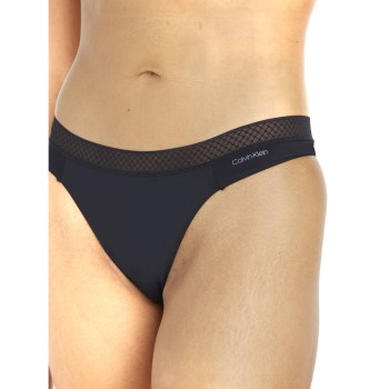 Calvin Klein Trusser Seductive Comfort Thong With Lace Sort Medium Dame