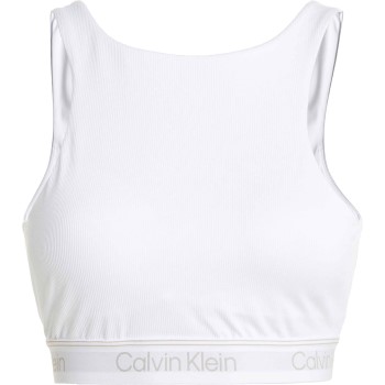 Calvin Klein Bh Sport Cutout Medium Impact Sports Bra Hvid polyester Medium Dame