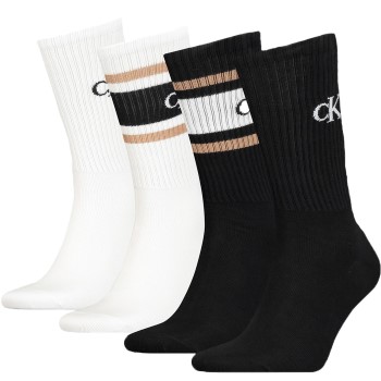 Calvin Klein Legwear Calvin Klein Strømper 4P Sport Logo Socks Gift Box Sort/Hvid One Size Herre