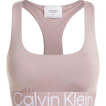 Calvin Klein Bh Sport Medium Impact Sports Bra Rosa Medium Dame