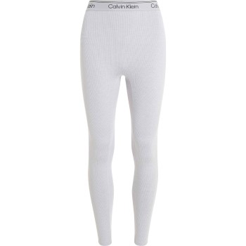 Calvin Klein Sport Ribbed 7/8 Leggins Lysegrå polyester Medium Dame