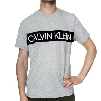 Se Calvin Klein Statement 1981 Graphic SS Crew Grå bomuld Large Herre ved Timarco