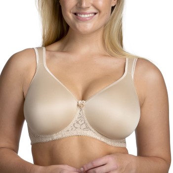 Miss Mary of Sweden Miss Mary Smooth Lacy T-shirt Bra Bh Beige B 85 Dame