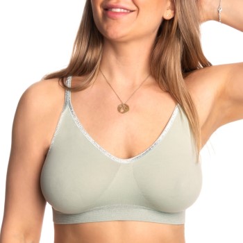 Missya Bh Lucia Glitter Bra Top Mintgrøn polyamid Medium Dame