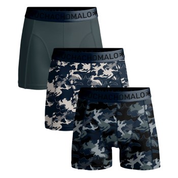 Muchachomalo 3P Cotton Stretch Camo Boxer Grøn/mønstret bomuld Large Herre