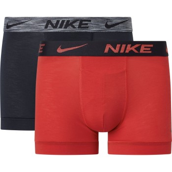 Nike 2P Dri-Fit ReLuxe Trunk Rød/Sort Large Herre