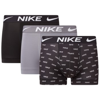 Nike 3P Everyday Essentials Micro Trunks Grå/Sort polyester Large Herre