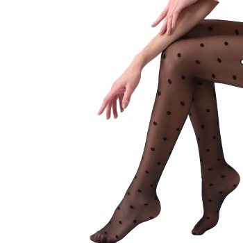 Oroblu Strømpebukser Polka Dot Tights 20 Sort polyamid Medium Dame