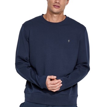 Panos Emporio Element Sweater Marineblå bomuld X-Large Herre